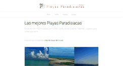 Desktop Screenshot of playasparadisiacas.com